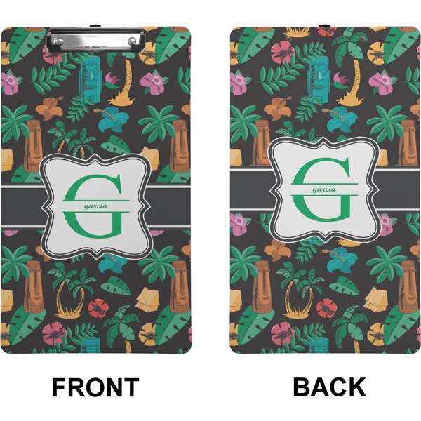 Hawaiian Masks Clipboard (Legal) (Front + Back)