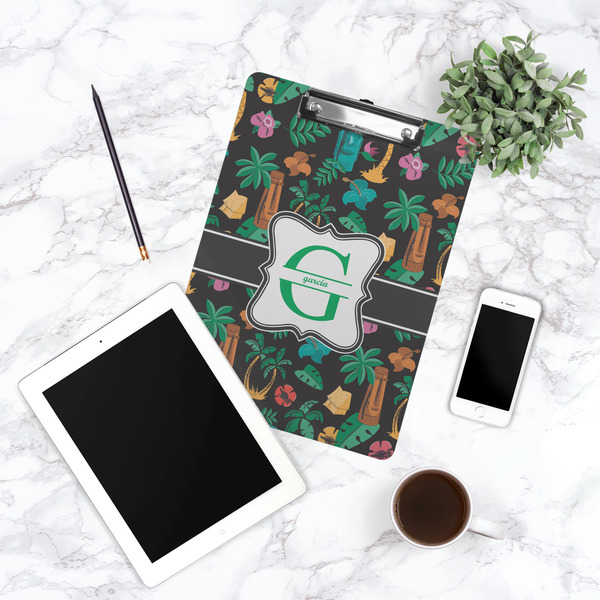 Hawaiian Masks Clipboard - Lifestyle Photo