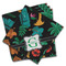 Hawaiian Masks Cloth Napkins - Personalized Dinner (PARENT MAIN Set of 4)