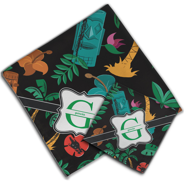 Hawaiian Masks Cloth Napkins - Personalized Lunch & Dinner (PARENT MAIN)