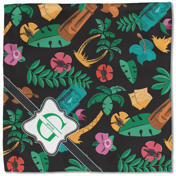 Hawaiian Masks Cloth Napkins - Personalized Lunch (Single Full Open)
