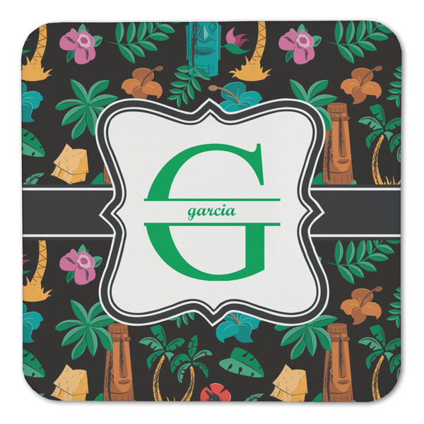 Hawaiian Masks Coaster Set - FRONT (one)