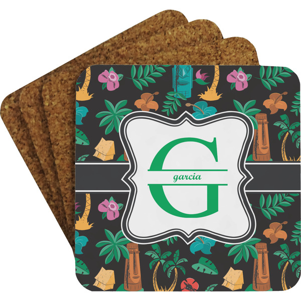 Hawaiian Masks Coaster Set (Personalized)