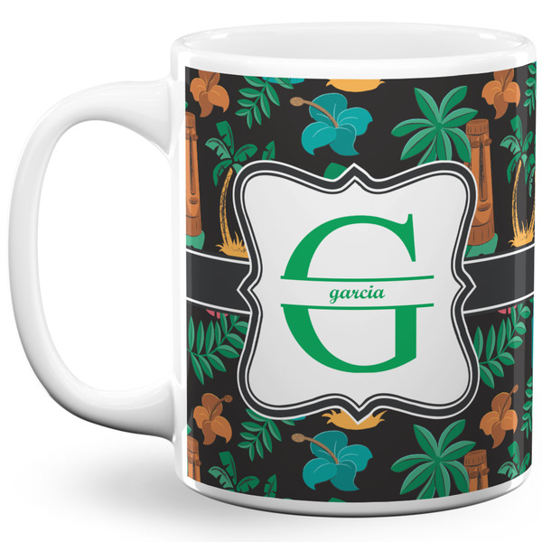 Custom Hawaiian Masks 11 Oz Coffee Mug - White (Personalized)