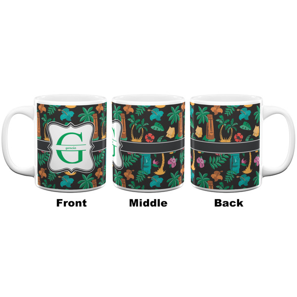 Hawaiian Masks Coffee Mug - 11 oz - White APPROVAL