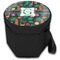 Hawaiian Masks Collapsible Personalized Cooler & Seat (Closed)
