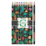 Hawaiian Masks Colored Pencils (Personalized)