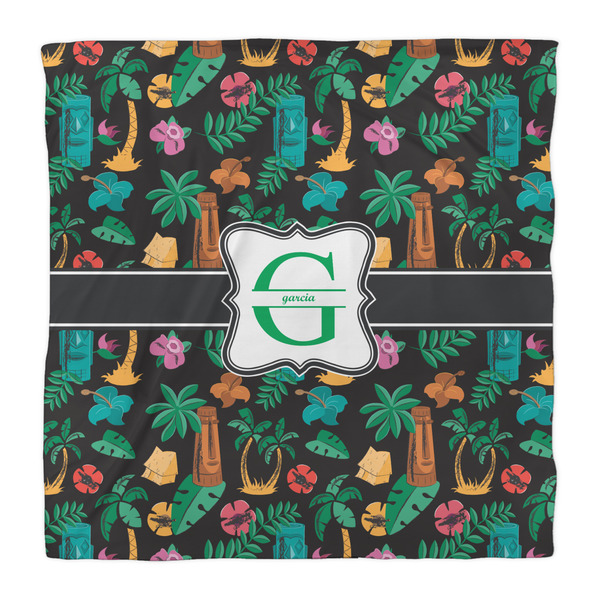 Hawaiian Masks Comforter - Queen - Front