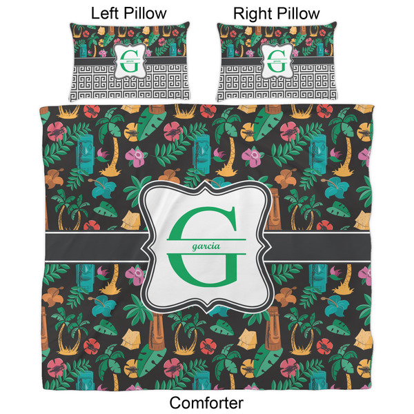 Hawaiian Masks Comforter Set - King - Approval
