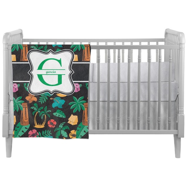 Custom Hawaiian Masks Crib Comforter / Quilt (Personalized)