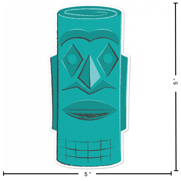 Hawaiian Masks Custom Shape Iron On Patches - L - APPROVAL