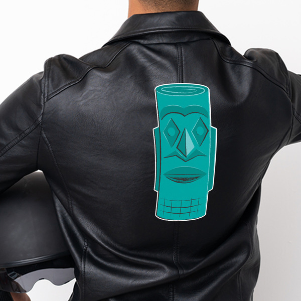 Hawaiian Masks Custom Shape Iron On Patches - XXXL - APPROVAL