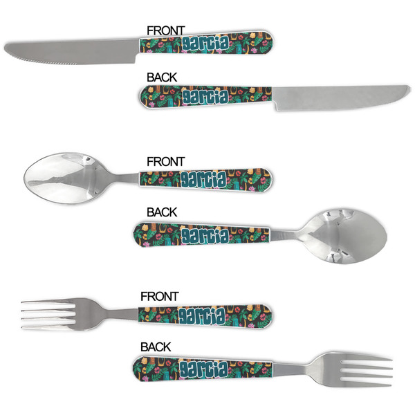 Hawaiian Masks Cutlery Set - APPROVAL