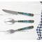 Hawaiian Masks Cutlery Set - w/ PLATE