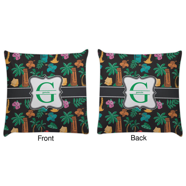 Hawaiian Masks Decorative Pillow Case - Approval