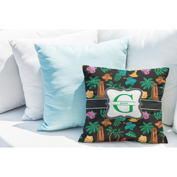 Hawaiian Masks Decorative Pillow Case - LIFESTYLE 2