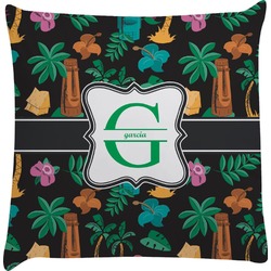 Hawaiian Masks Decorative Pillow Case (Personalized)