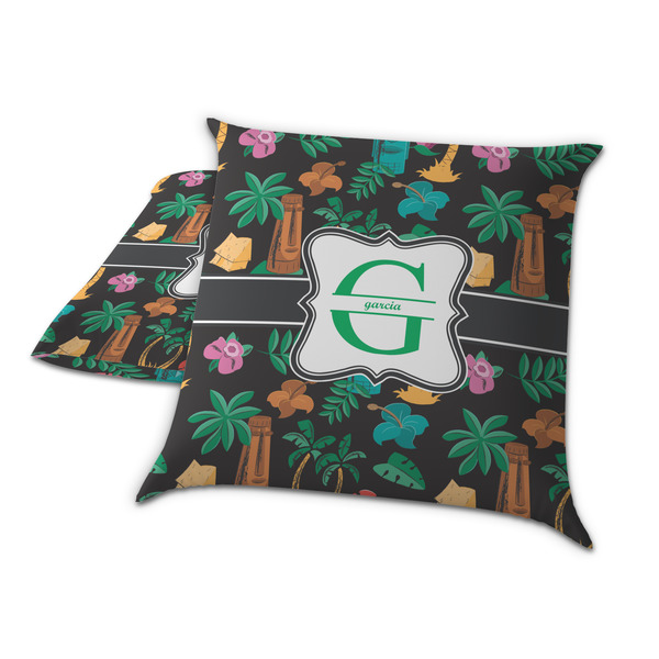 Hawaiian Masks Decorative Pillow Case - TWO