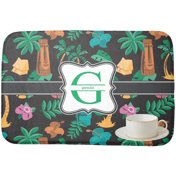 Hawaiian Masks Dish Drying Mat