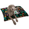 Hawaiian Masks Dog Bed - Large w/ Name and Initial