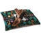 Hawaiian Masks Dog Bed - Small w/ Name and Initial