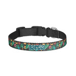 Hawaiian Masks Dog Collar - Large (Personalized)