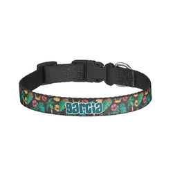 Hawaiian Masks Dog Collar - Large (Personalized)