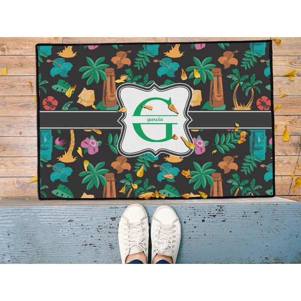Hawaiian Masks Door Mat - LIFESTYLE (Med)