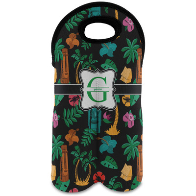 Hawaiian Masks Wine Tote Bag (2 Bottles) (Personalized)