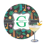 Hawaiian Masks Printed Drink Topper (Personalized)