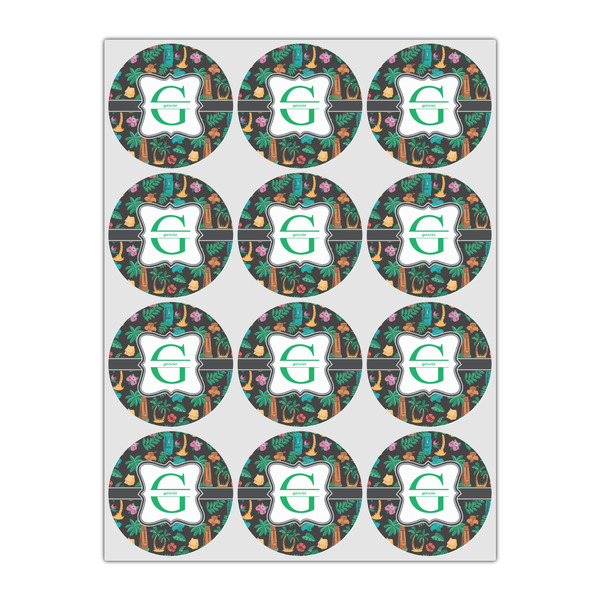 Hawaiian Masks Drink Topper - Small - Set of 12