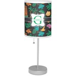 Hawaiian Masks 7" Drum Lamp with Shade Linen (Personalized)