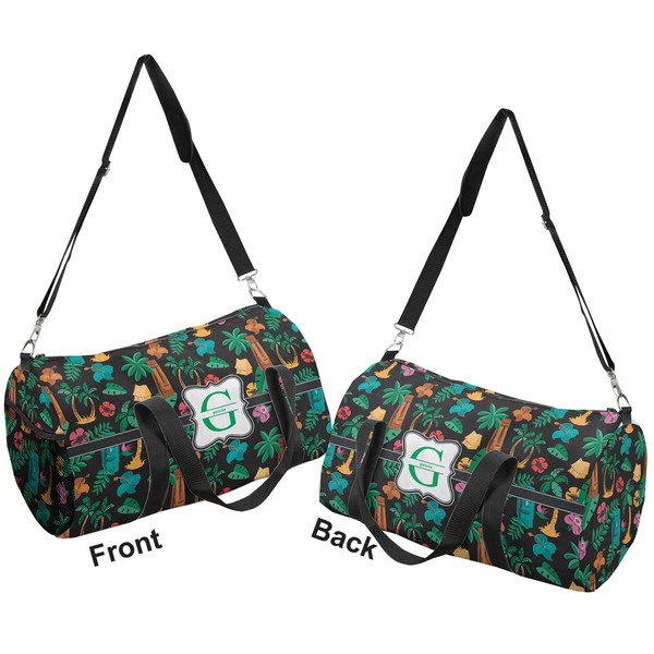 Hawaiian Masks Duffle bag large front and back sides