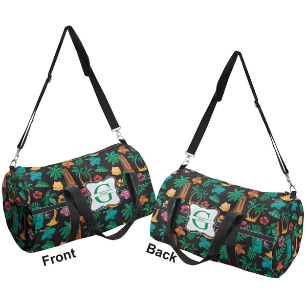 Hawaiian Masks Duffle bag small front and back sides