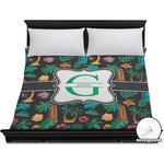Hawaiian Masks Duvet Cover - King (Personalized)