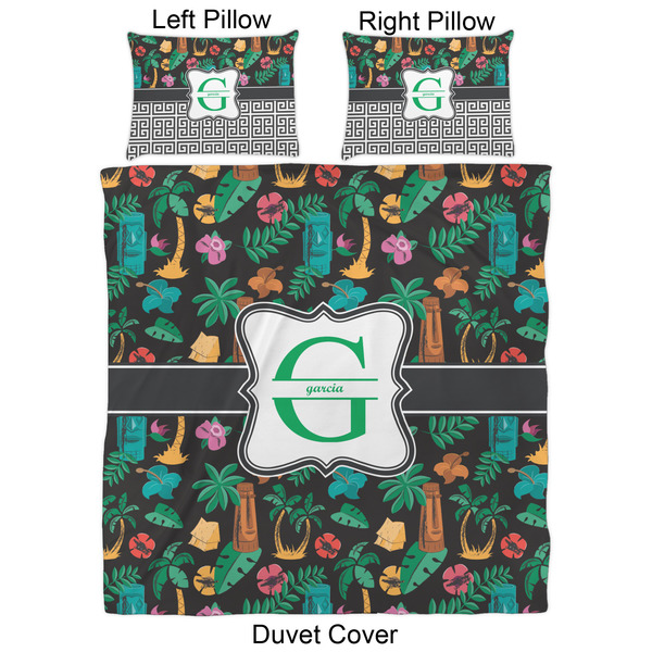 Hawaiian Masks Duvet Cover Set - Queen - Approval