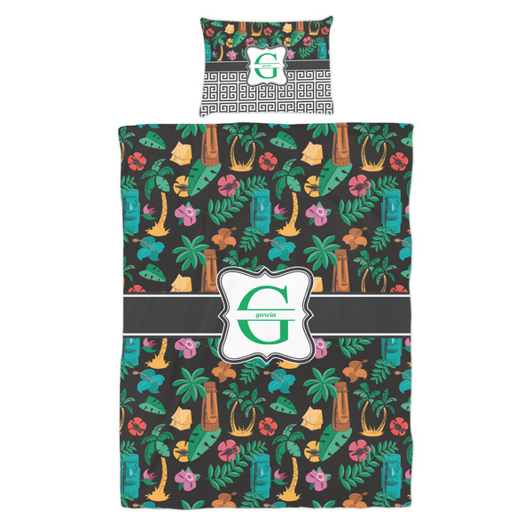 Hawaiian Masks Duvet Cover Set - Twin - Alt Approval