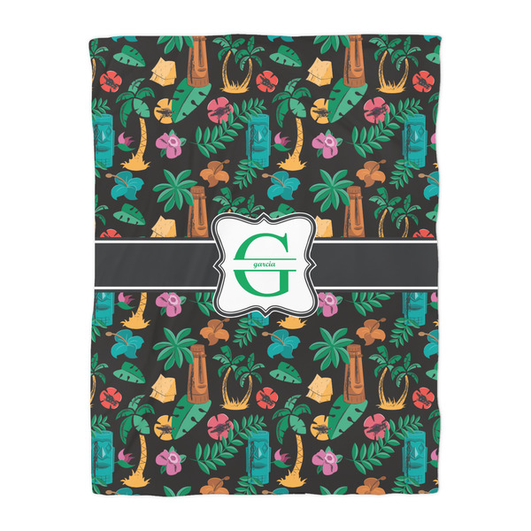 Hawaiian Masks Duvet Cover - Twin - Front