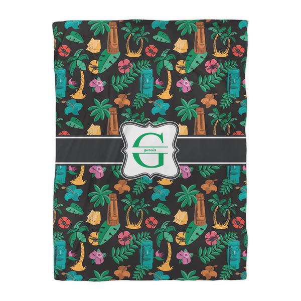 Hawaiian Masks Duvet Cover - Twin XL - Front