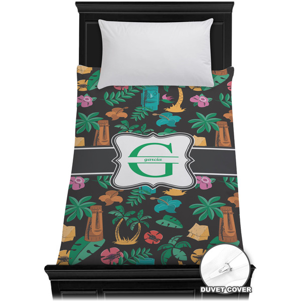 Custom Hawaiian Masks Duvet Cover - Twin XL (Personalized)