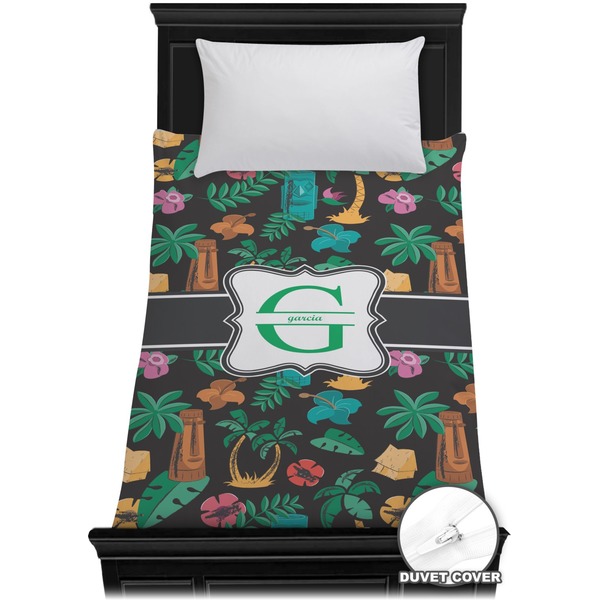 Custom Hawaiian Masks Duvet Cover - Twin (Personalized)