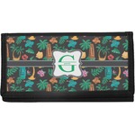 Hawaiian Masks Canvas Checkbook Cover (Personalized)