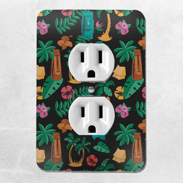 Hawaiian Masks Electric Outlet Plate - LIFESTYLE