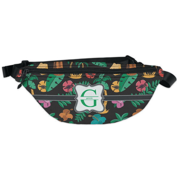 Custom Hawaiian Masks Fanny Pack - Classic Style (Personalized)