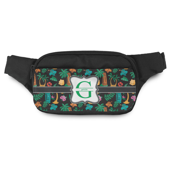 Custom Hawaiian Masks Fanny Pack - Modern Style (Personalized)