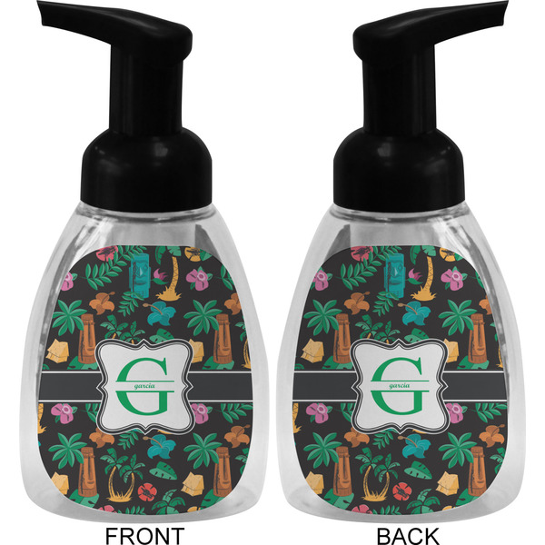 Hawaiian Masks Foam Soap Bottle (Front & Back)