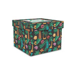 Hawaiian Masks Gift Box with Lid - Canvas Wrapped - Small (Personalized)
