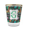 Hawaiian Masks Glass Shot Glass - 1.5 oz - with Gold Rim - Single (Personalized)
