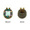 Hawaiian Masks Golf Ball Hat Clip Marker - Apvl - GOLD