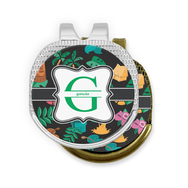 Hawaiian Masks Golf Ball Marker Hat Clip - PARENT/MAIN
